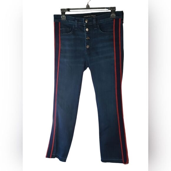 Veronica Beard Carolyn 10" Baby Boot Blue Jeans Size 28 - Picture 2 of 12